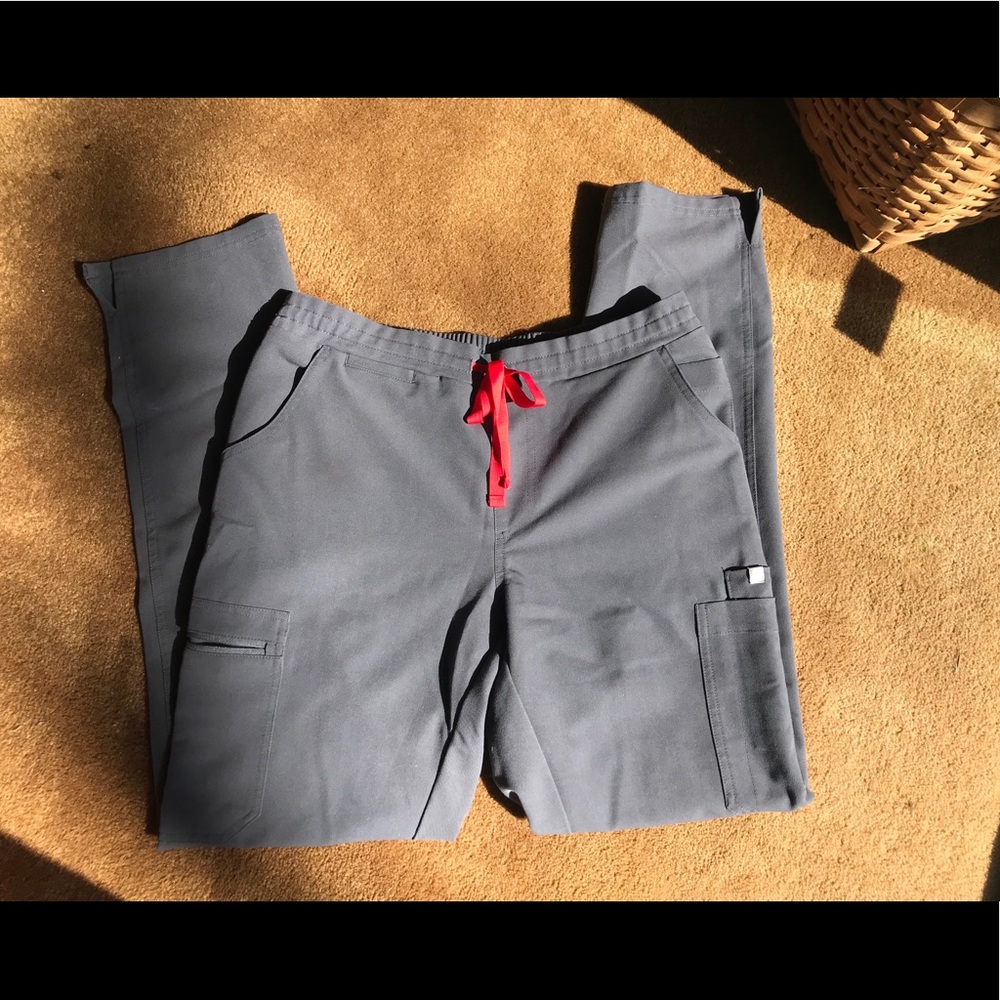 FIGS Charcoal Yola Skinny Scrub Pants